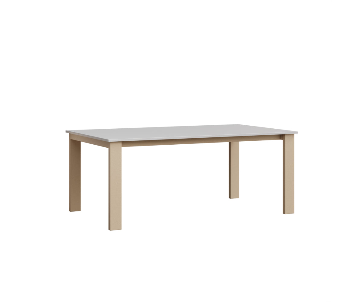 Berlin Gardens Berkley Expandable Table 42"x72" in Luna Multi, MGP White top