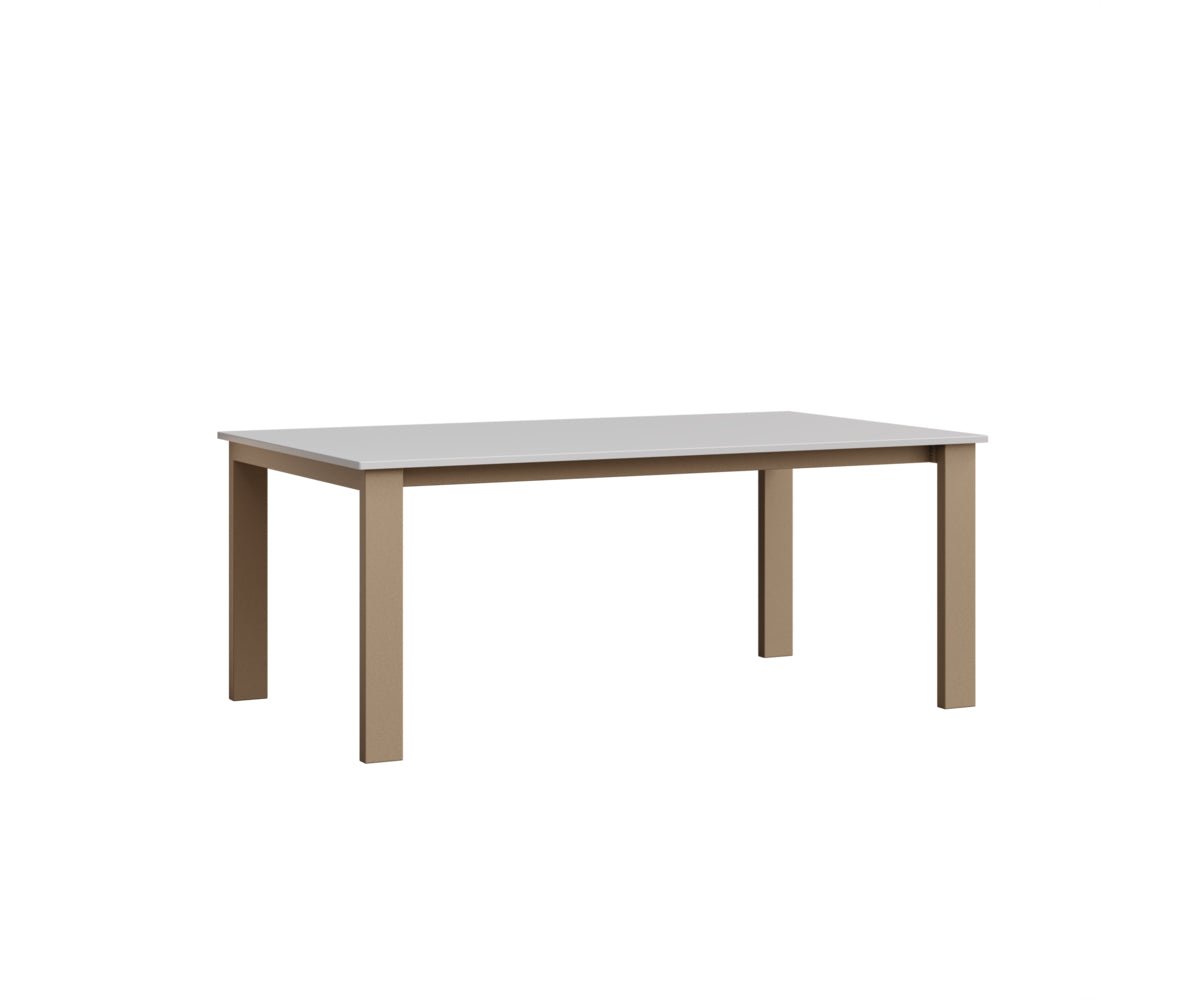Berlin Gardens Berkley Expandable Table 42"x72" in Oak Wood Vein, MGP White top