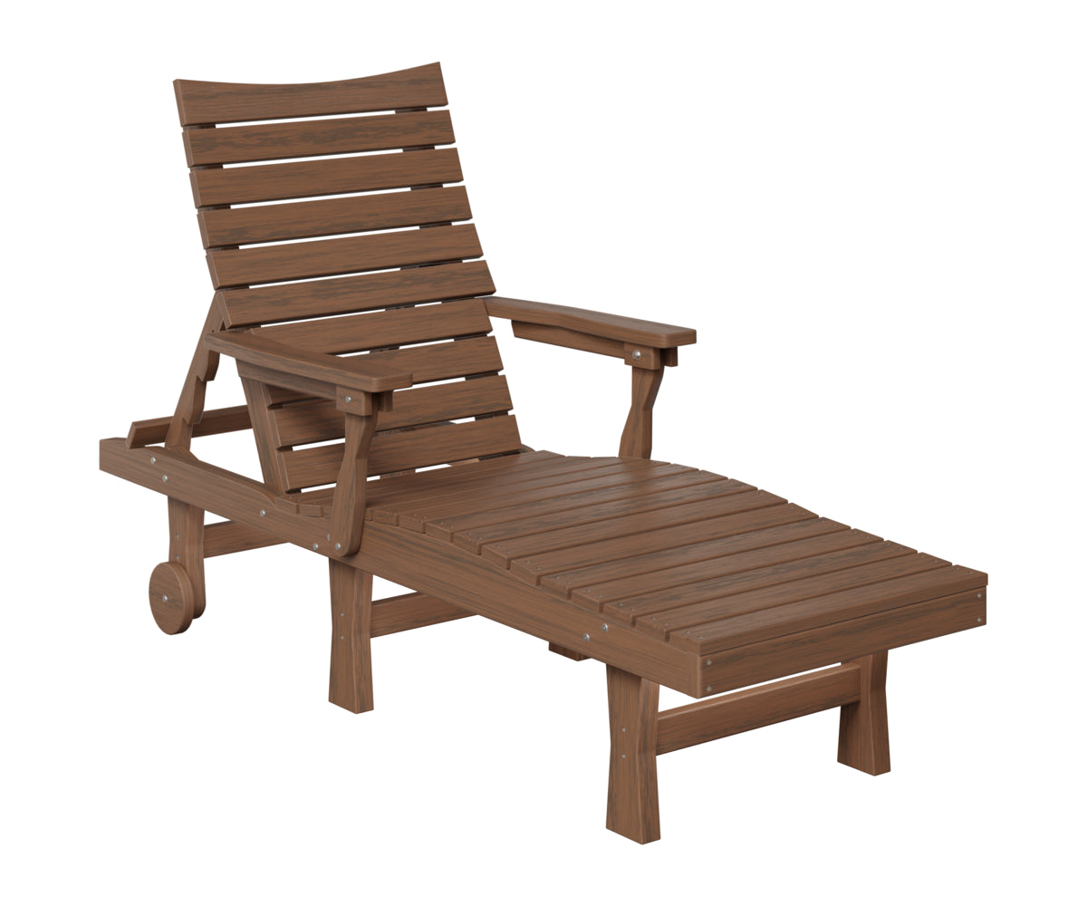 Berlin Gardens Bristol Chaise Lounge in Brazilian Walnut