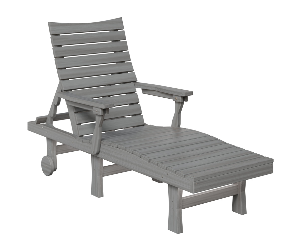 Berlin Gardens Bristol Chaise Lounge in Driftwood Gray