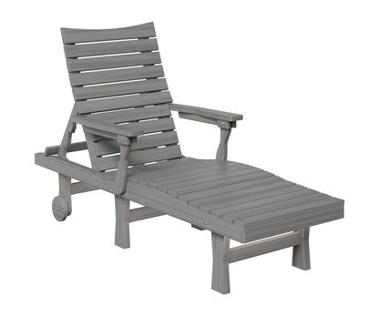 Berlin Gardens Bristol Chaise Lounge in Driftwood Gray