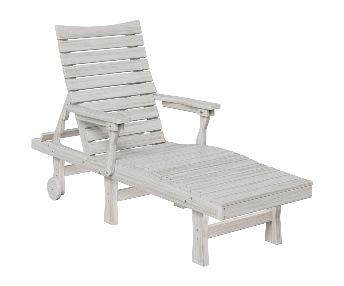 Berlin Gardens Bristol Chaise Lounge in Seashell