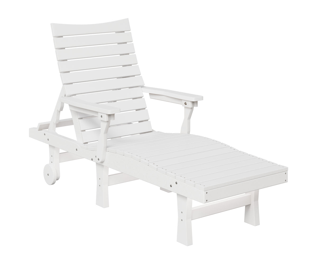 Berlin Gardens Bristol Chaise Lounge in White