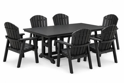 Berlin Gardens Comfo Back 44" x 72" Rectangular Dining Set for 6