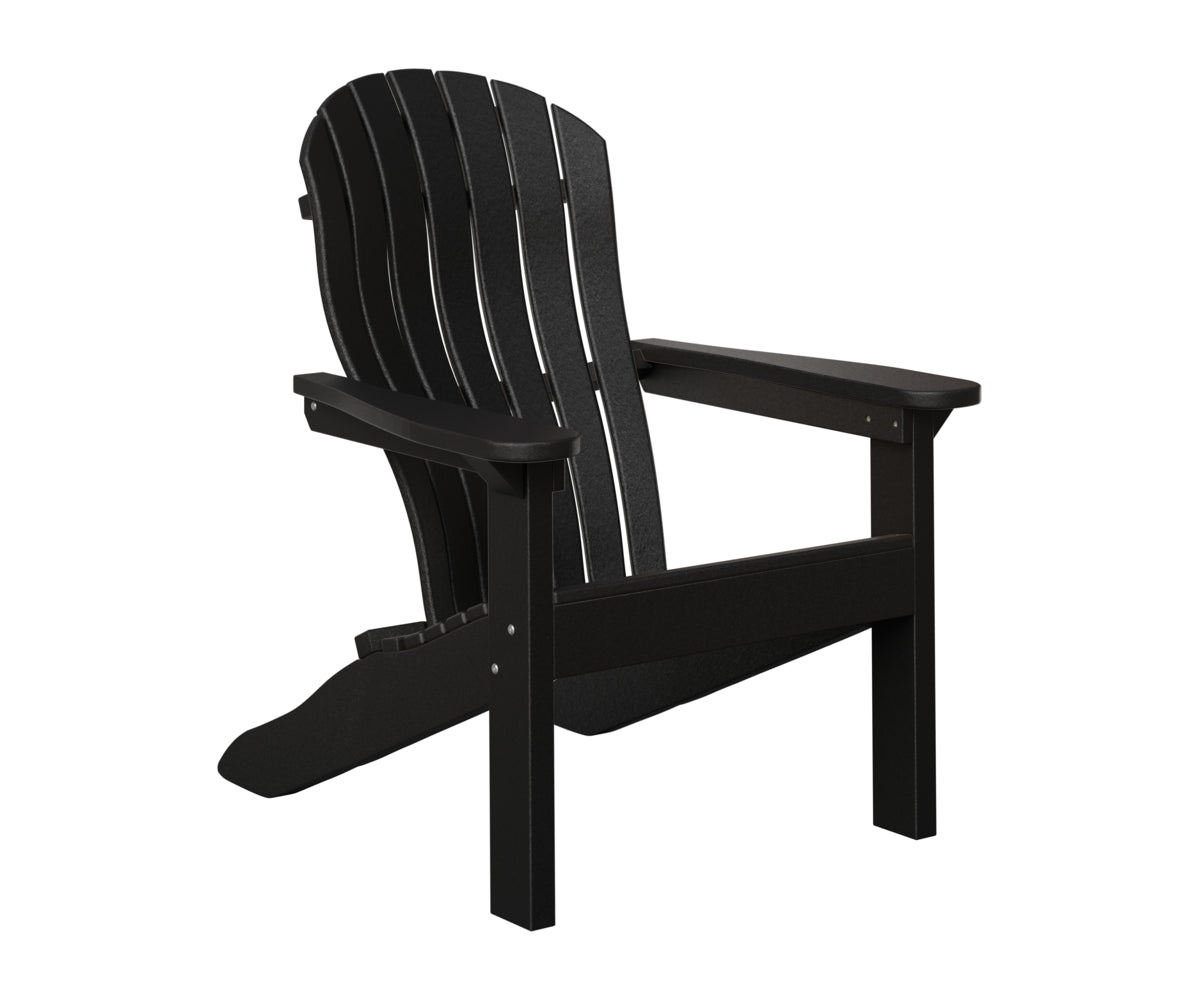 Berlin Gardens Contour Adirondack Chair in Black