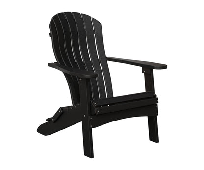Berlin Gardens Contour Folding Adirondack in Black