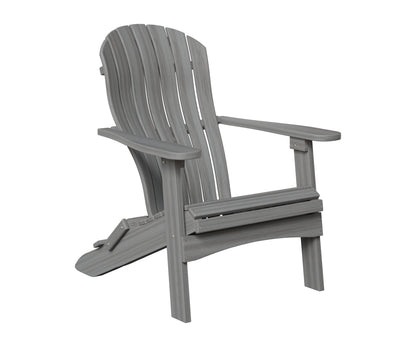 Berlin Gardens Contour Folding Adirondack in Driftwood Gray