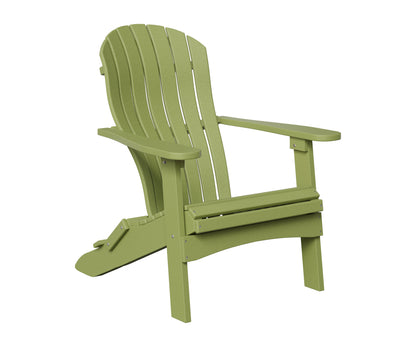 Berlin Gardens Contour Folding Adirondack in Kiwi Green