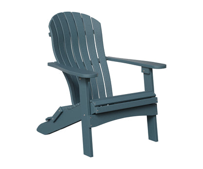 Berlin Gardens Contour Folding Adirondack in Slate