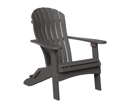 Berlin Gardens Contour Folding Adirondack in Smoke Gray