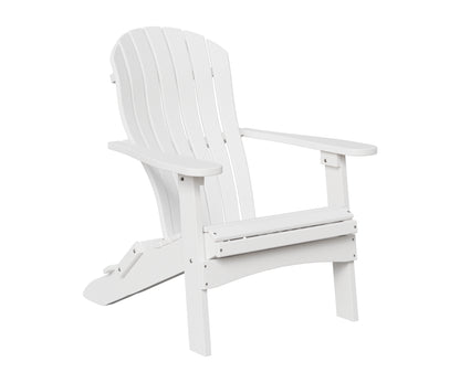Berlin Gardens Contour Folding Adirondack in White