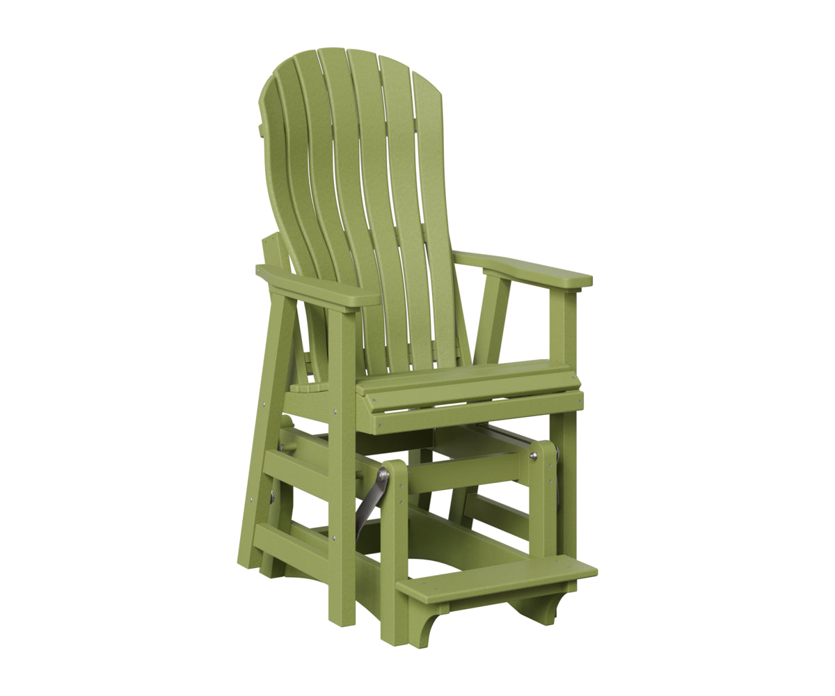 Berlin Gardens Contour Single Counter Glider in Kiwi Green