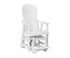 Berlin Gardens Contour Single Counter Glider in White