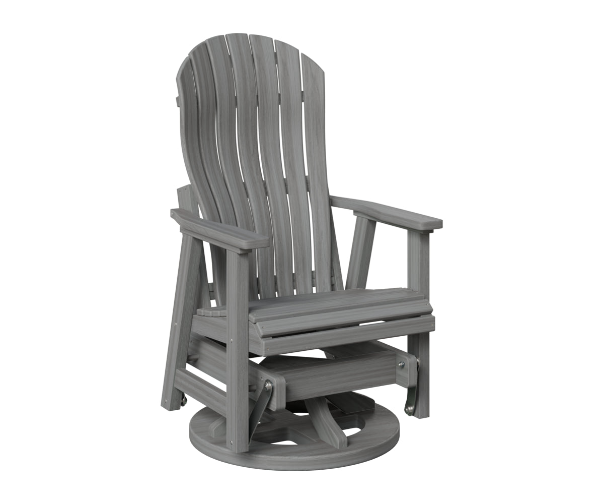 Berlin Gardens Contour Swivel Glider in Driftwood Gray