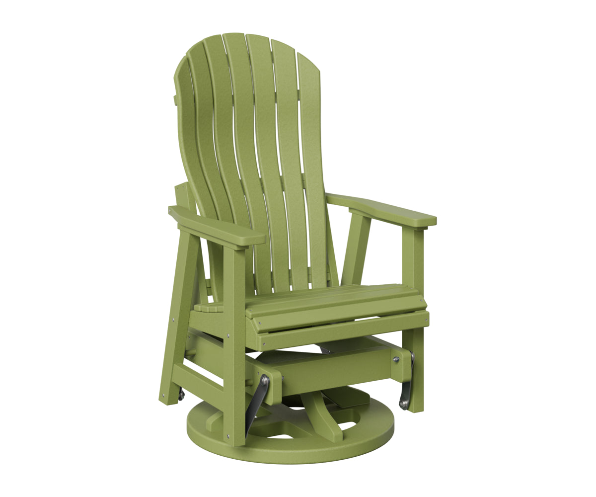 Berlin Gardens Contour Swivel Glider in Kiwi Green