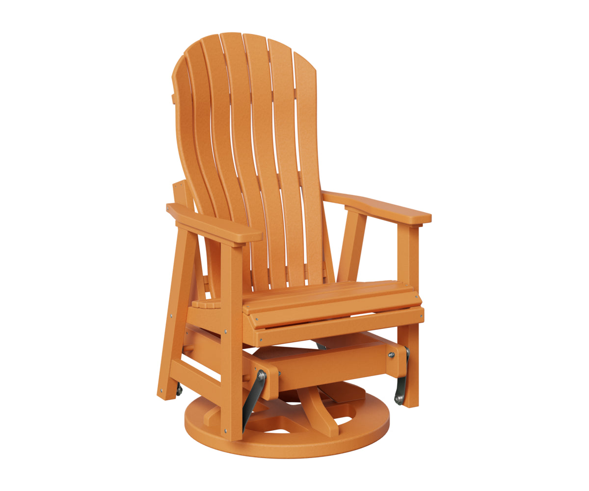 Berlin Gardens Contour Swivel Glider in Mango Orange