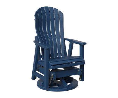 Berlin Gardens Contour Swivel Glider in Navy Blue