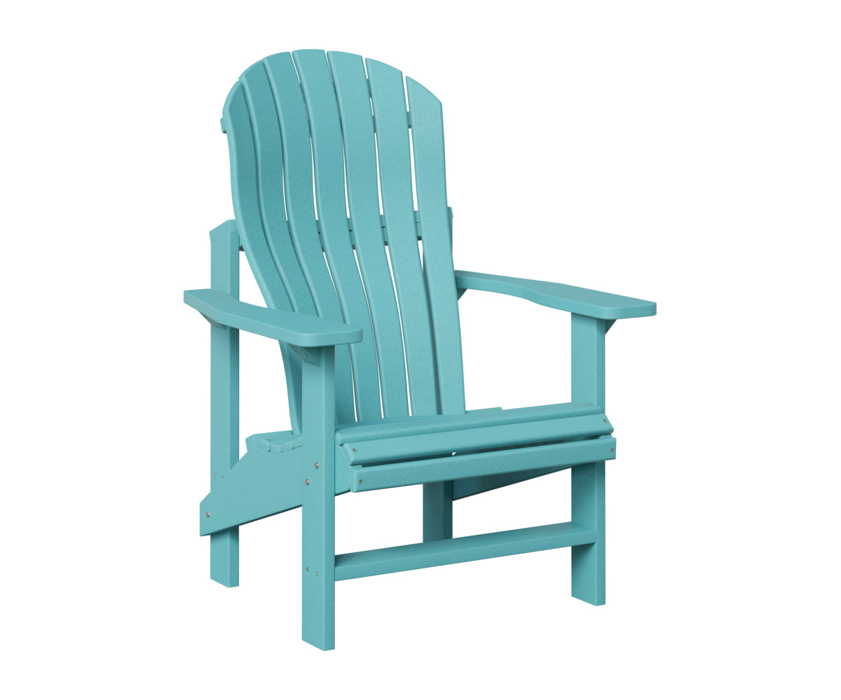 Berlin Gardens Contour Upright Adirondack in Aruba Blue
