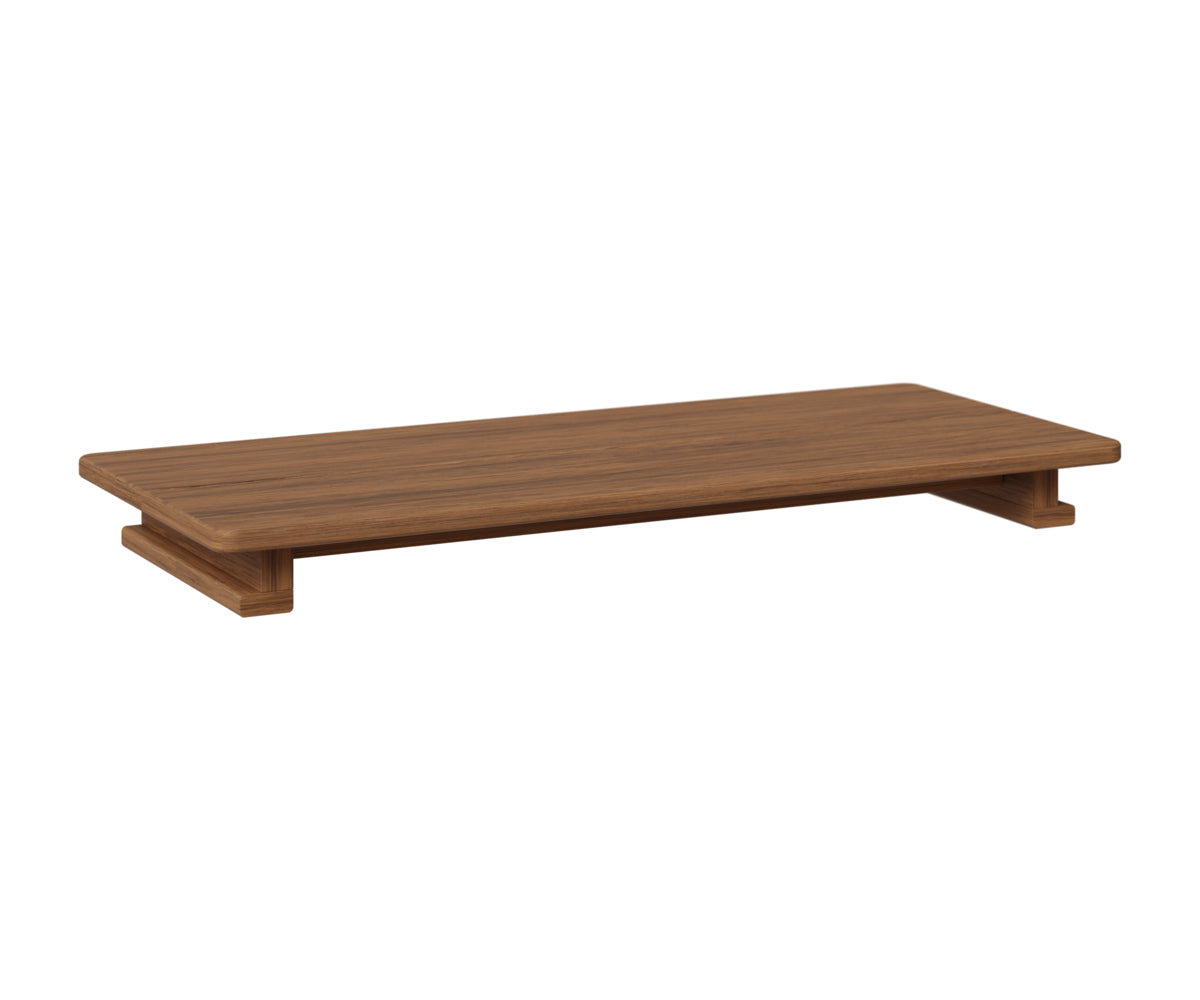 Berlin Gardens HDPE Adirondack Food Tray in Antique Mahogany