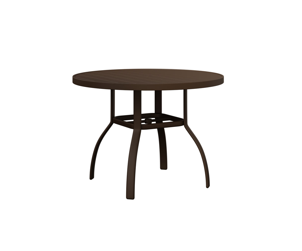 Berlin Gardens Murphy 42" Round Table in Mesquite Wood Vein