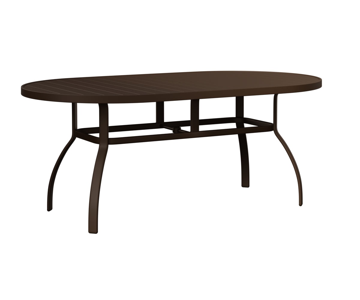 Berlin Gardens Murphy 42x76 Oblong Table in Mesquite Wood Vein