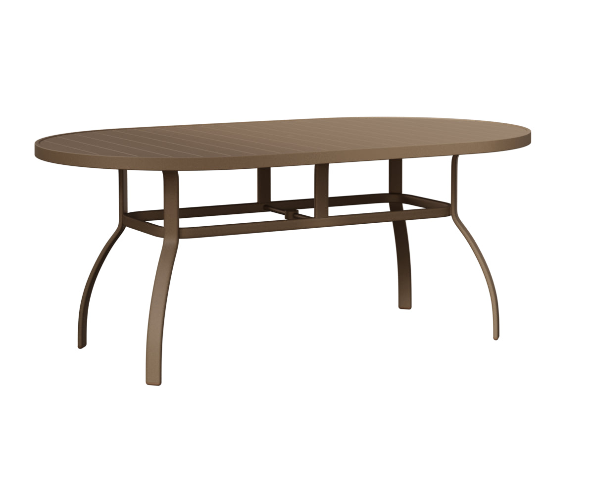 Berlin Gardens Murphy 42x76 Oblong Table in Oak Wood Vein