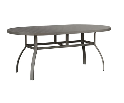 Berlin Gardens Murphy 42x76 Oblong Table in Platinum Silver
