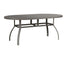 Berlin Gardens Murphy 42x76 Oblong Table in Platinum Silver