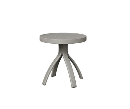 Berlin Gardens Murphy End Table in Platinum Silver