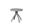 Berlin Gardens Murphy End Table in Platinum Silver