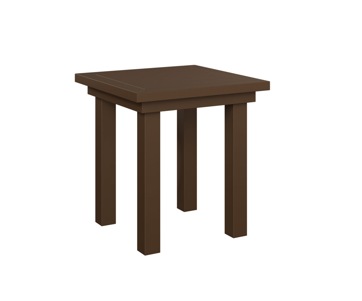 Berlin Gardens Vida End Table in Mesquite Wood Vein