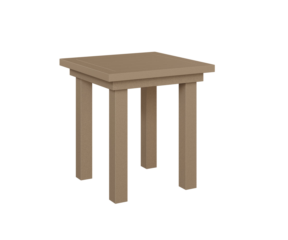 Berlin Gardens Vida End Table in Oak Wood Vein