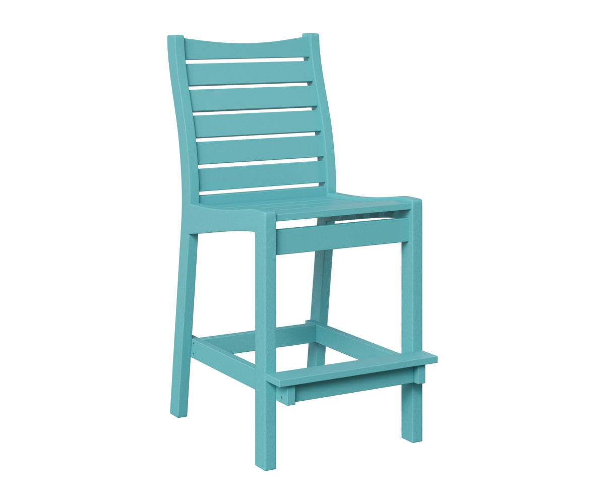 Berlin Gardens Bristol Bar Chair in Aruba Blue