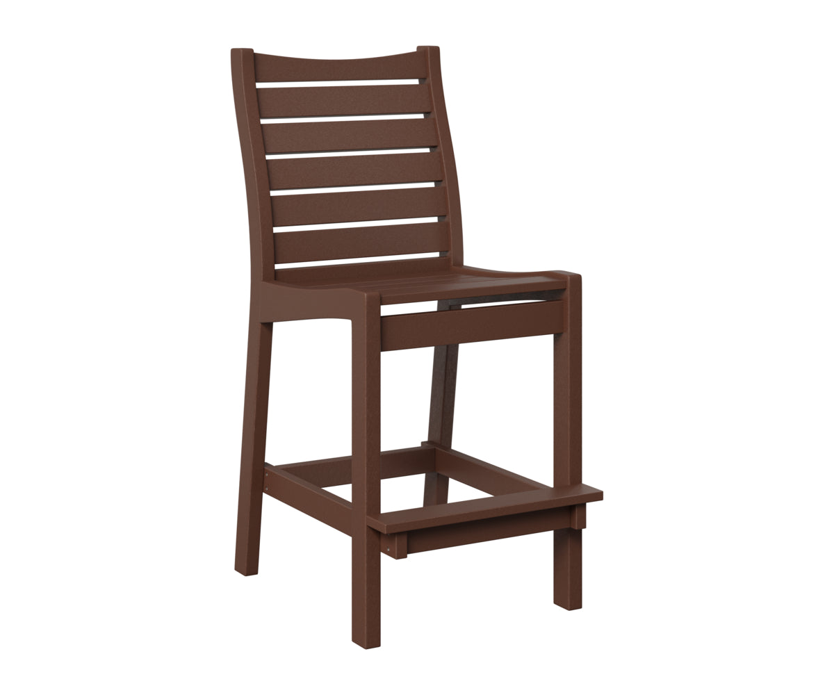 Berlin Gardens Bristol Bar Chair in Chocolate Brown
