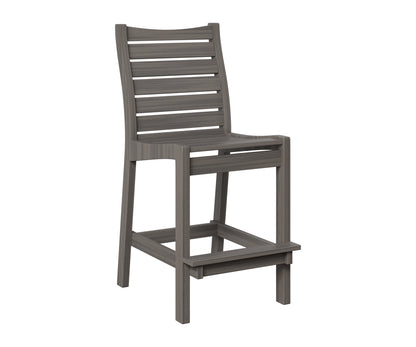 Berlin Gardens Bristol Bar Chair in Coastal Gray