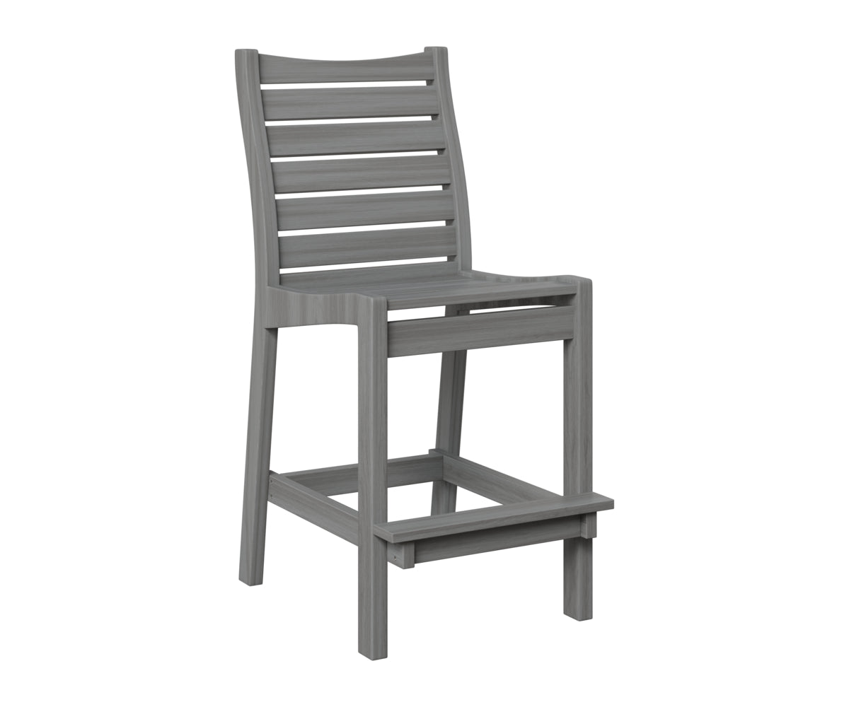Berlin Gardens Bristol Bar Chair in Driftwood Gray