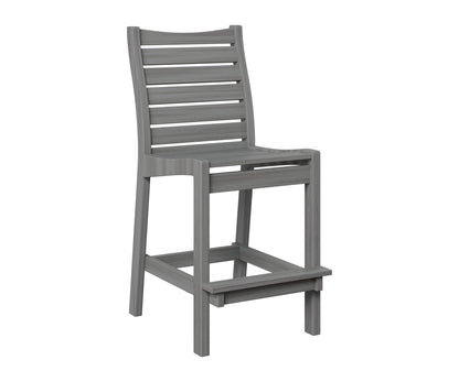 Berlin Gardens Bristol Bar Chair in Driftwood Gray