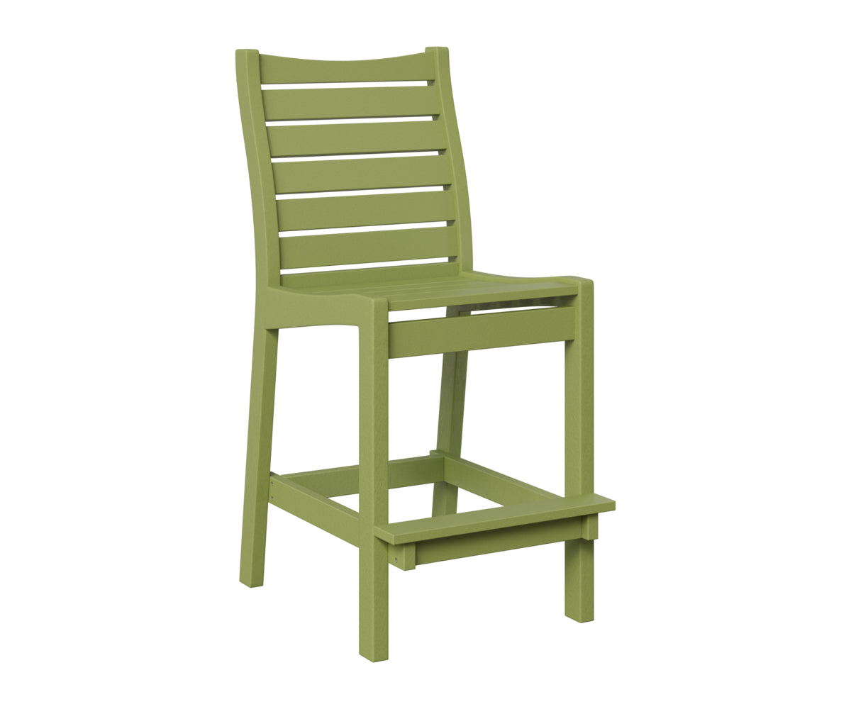 Berlin Gardens Bristol Bar Chair in Kiwi Green