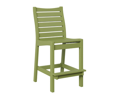 Berlin Gardens Bristol Bar Chair in Kiwi Green