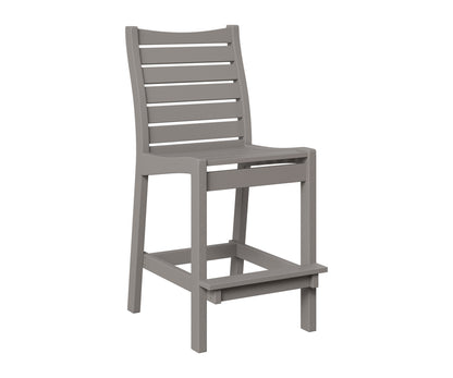Berlin Gardens Bristol Bar Chair in Light Gray