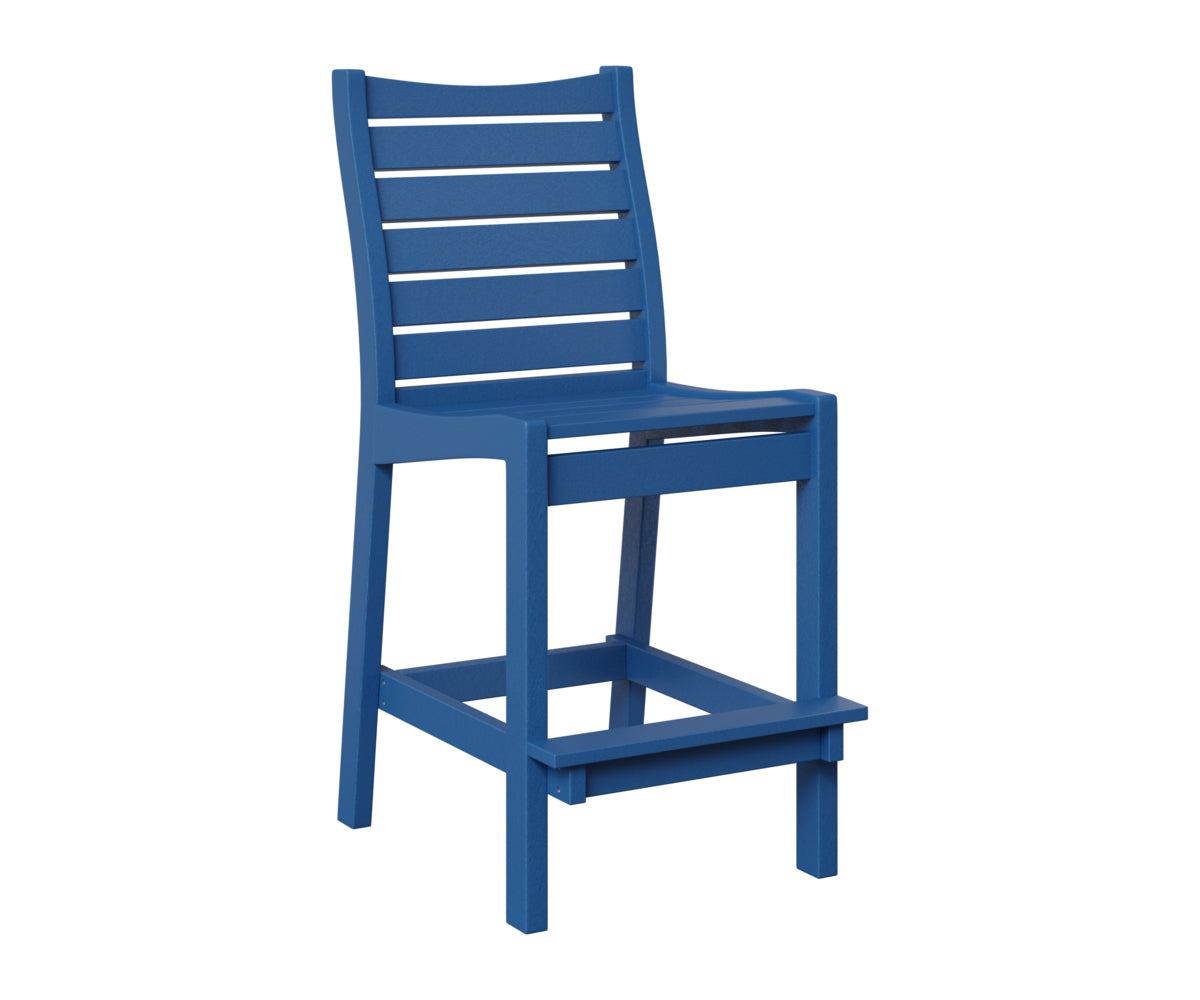 Berlin Gardens Bristol Bar Chair in Pacific Blue