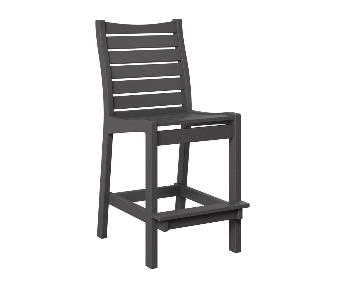 Berlin Gardens Bristol Bar Chair in Smoke Gray