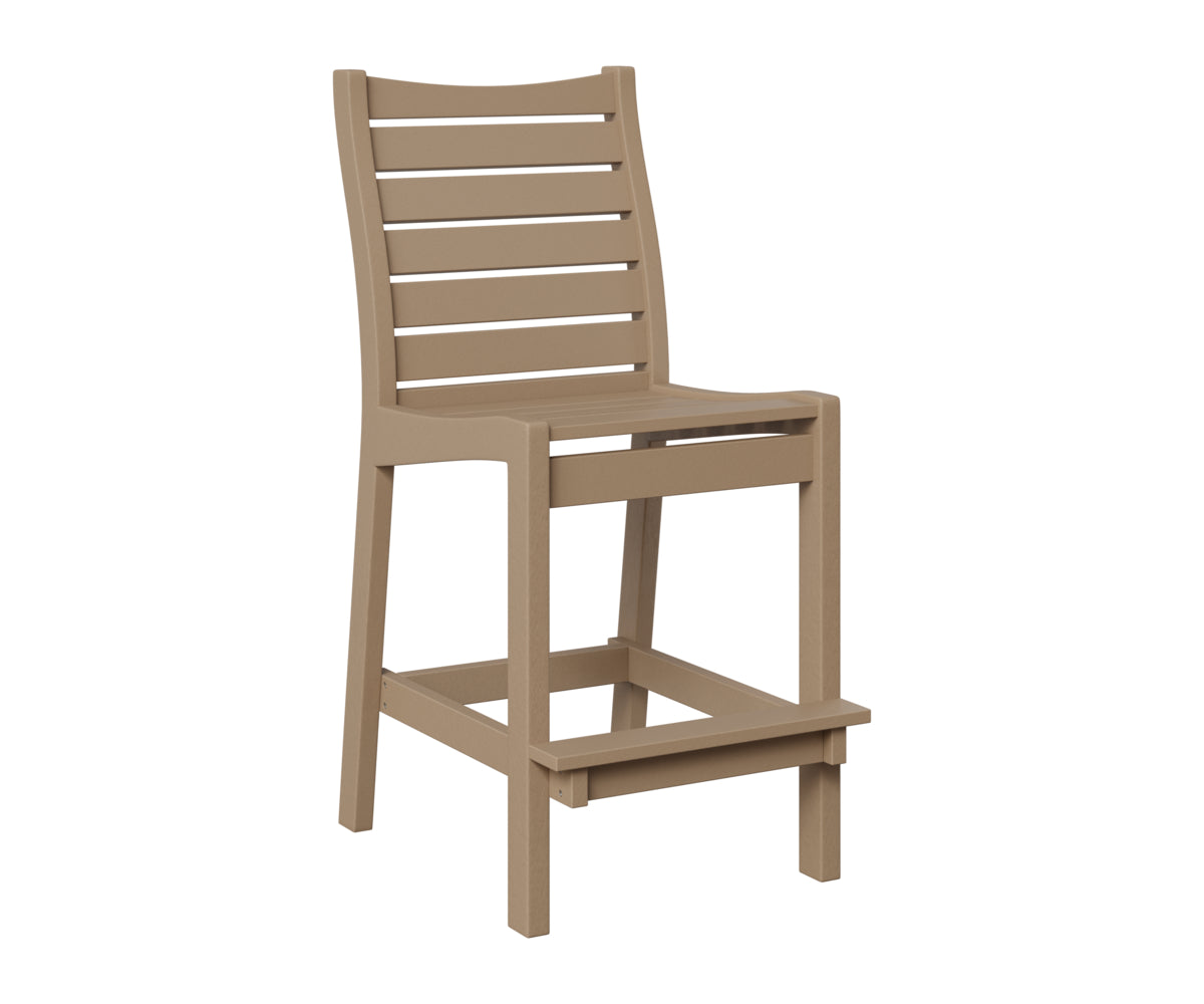 Berlin Gardens Bristol Bar Chair in Weatherwood