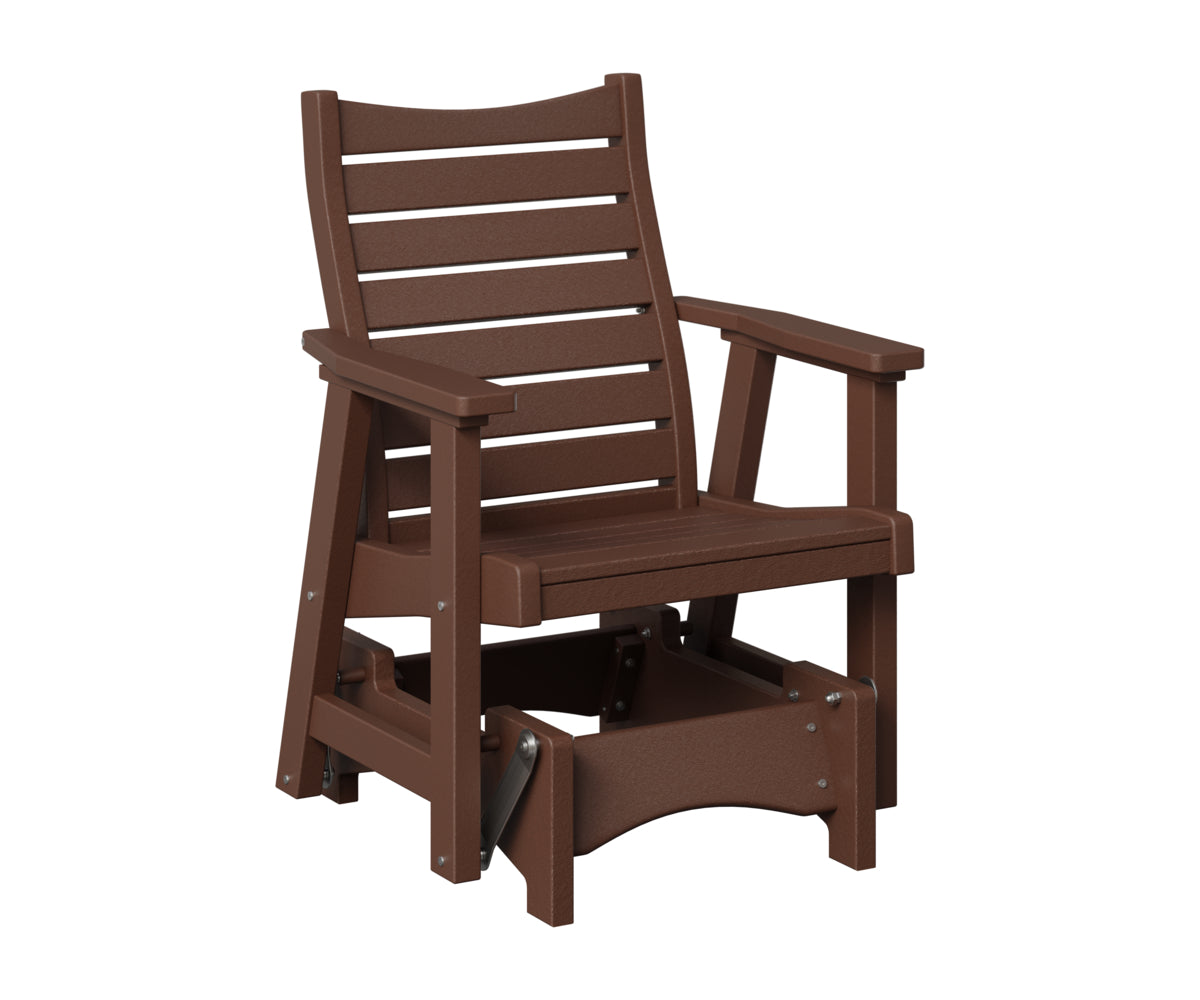 Berlin Gardens Bristol Single Glider in Chocolate Brown