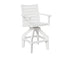 Berlin Gardens Bristol Swivel Bar Chair in White