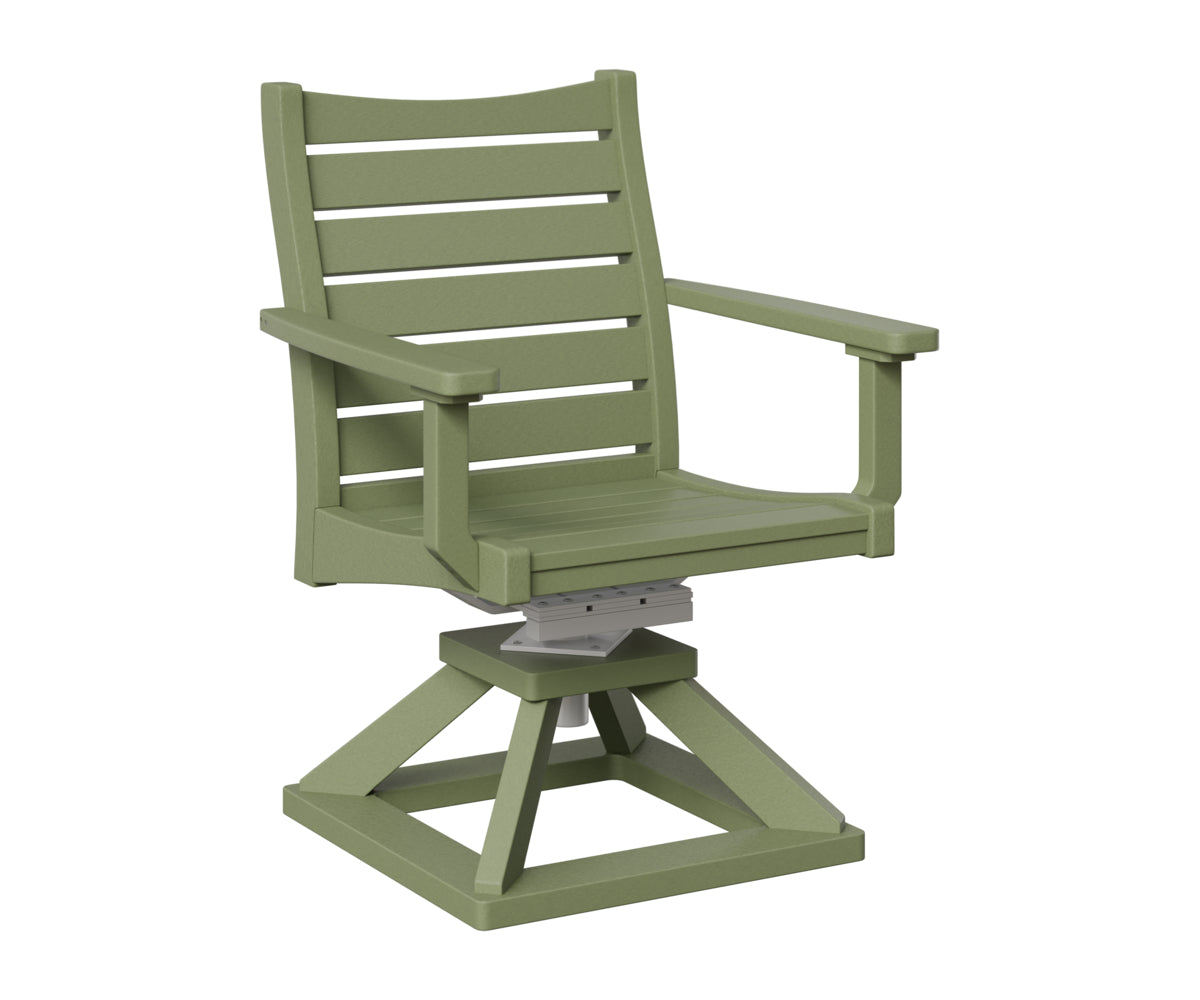 Berlin Gardens Bristol Swivel Rocker Dining Chair in Sage