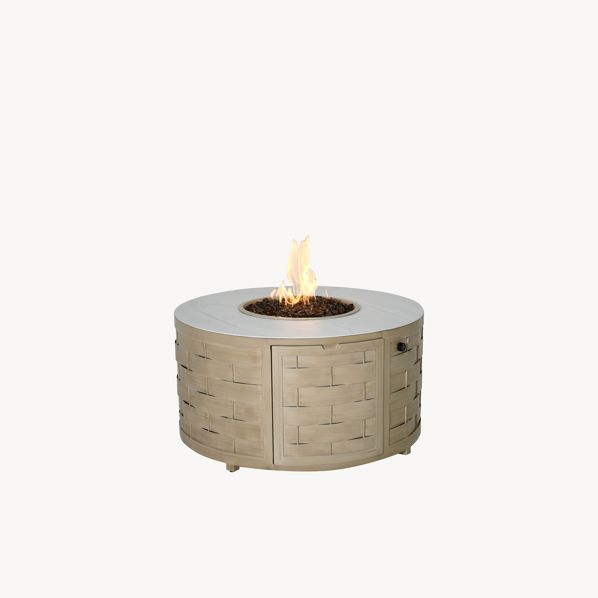 Castelle Biscayne Round Coffee Table with Firepit, view 2