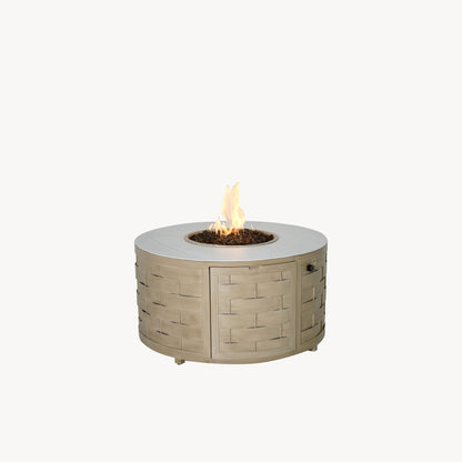Castelle Biscayne Round Coffee Table with Firepit, view 2