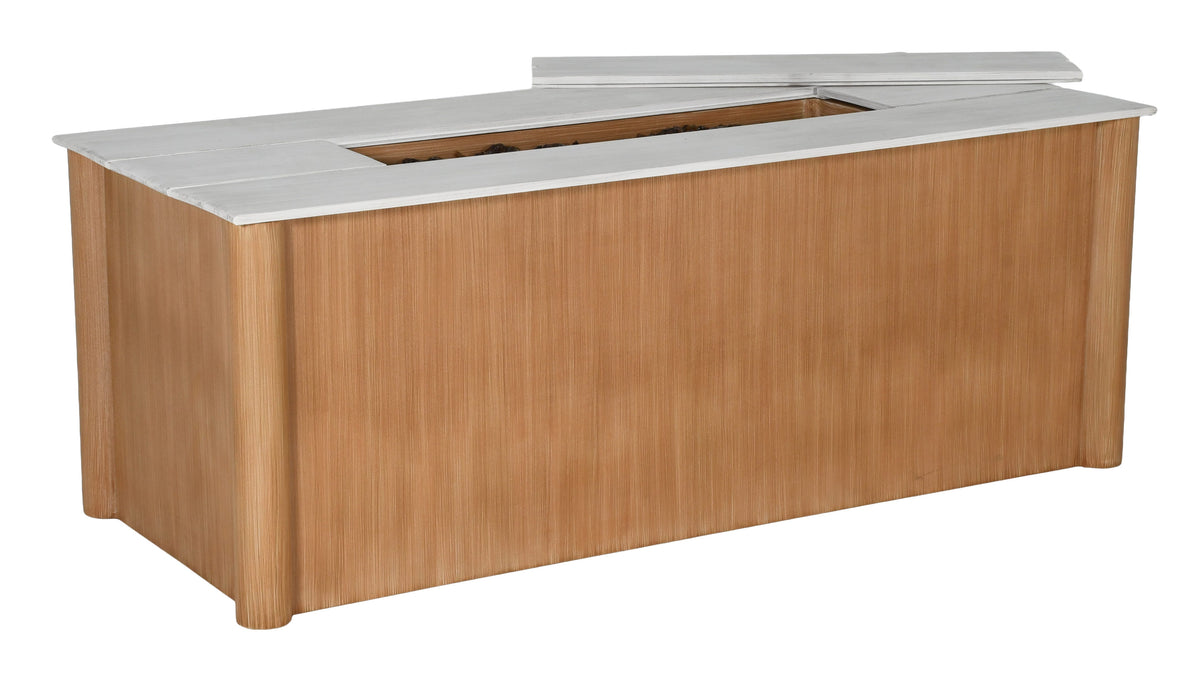 Castelle Preston Rectangular Firepit Coffee Table, view 2