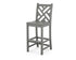 POLYWOOD Chippendale Bar Side Chair in Slate Grey